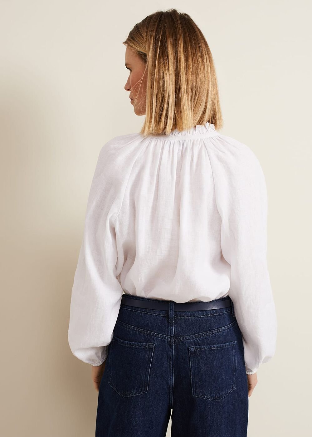 Nova Linen Blouse White