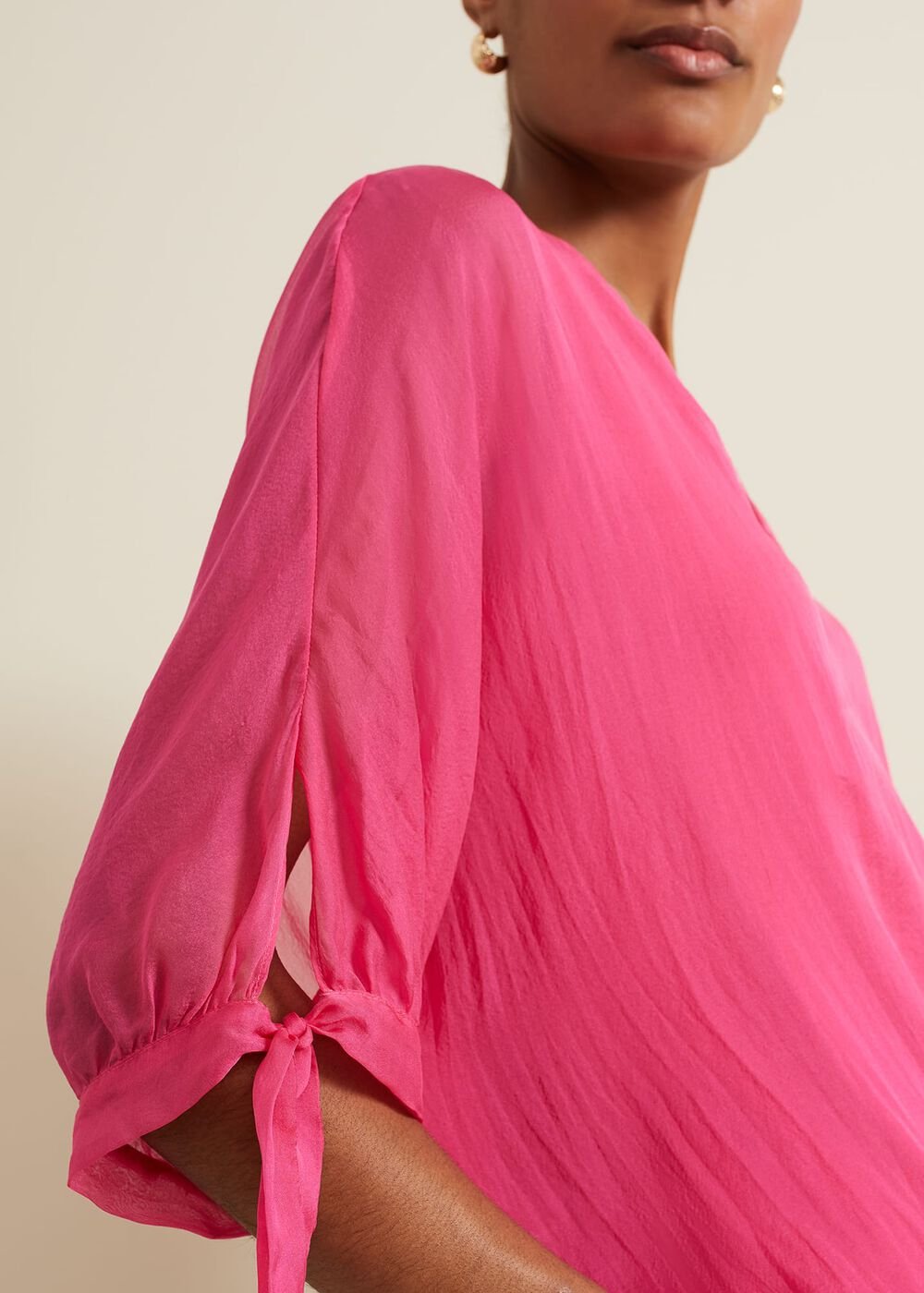 Madison Pink Silk Blouse Pink