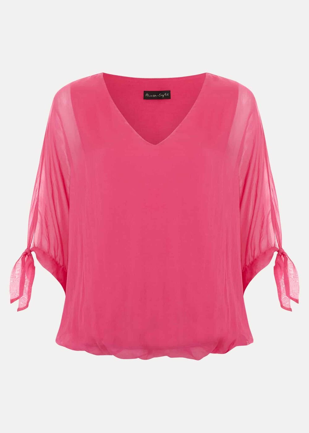 Madison Pink Silk Blouse Pink
