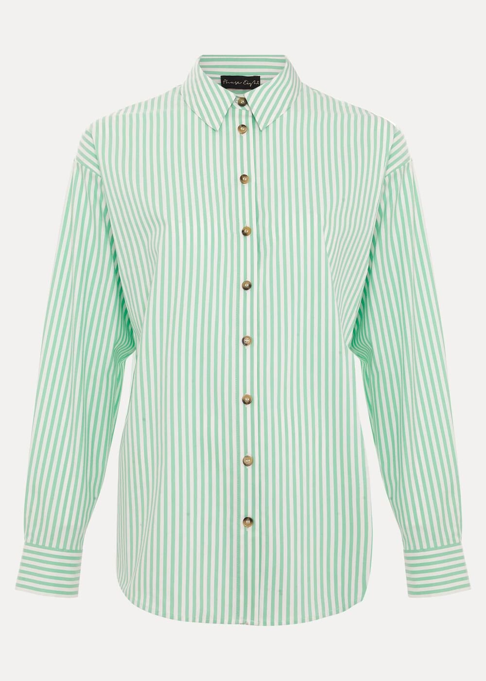 Green Striped Shirt Green/Ivory
