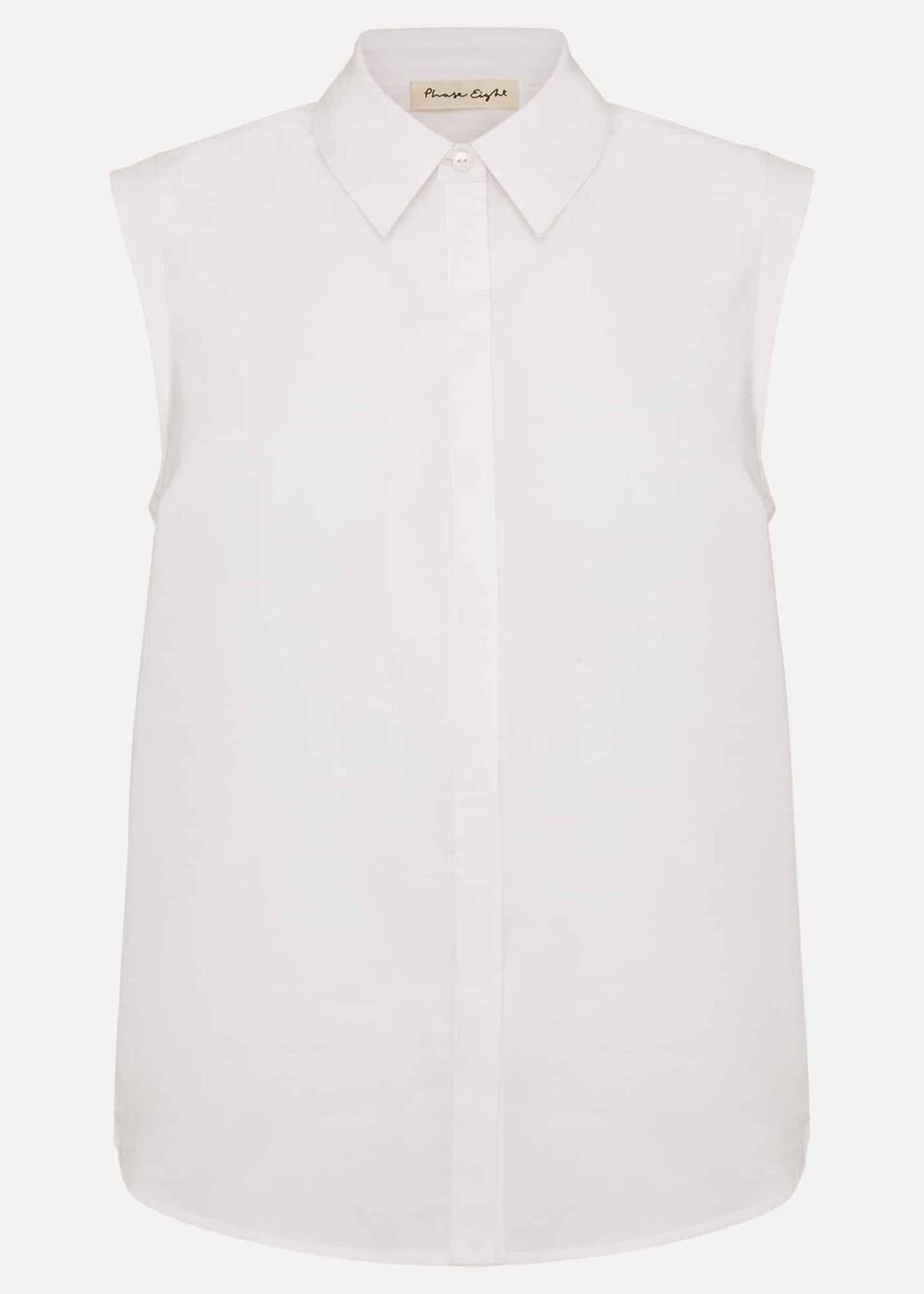 Aimee Sleeveless Shirt White