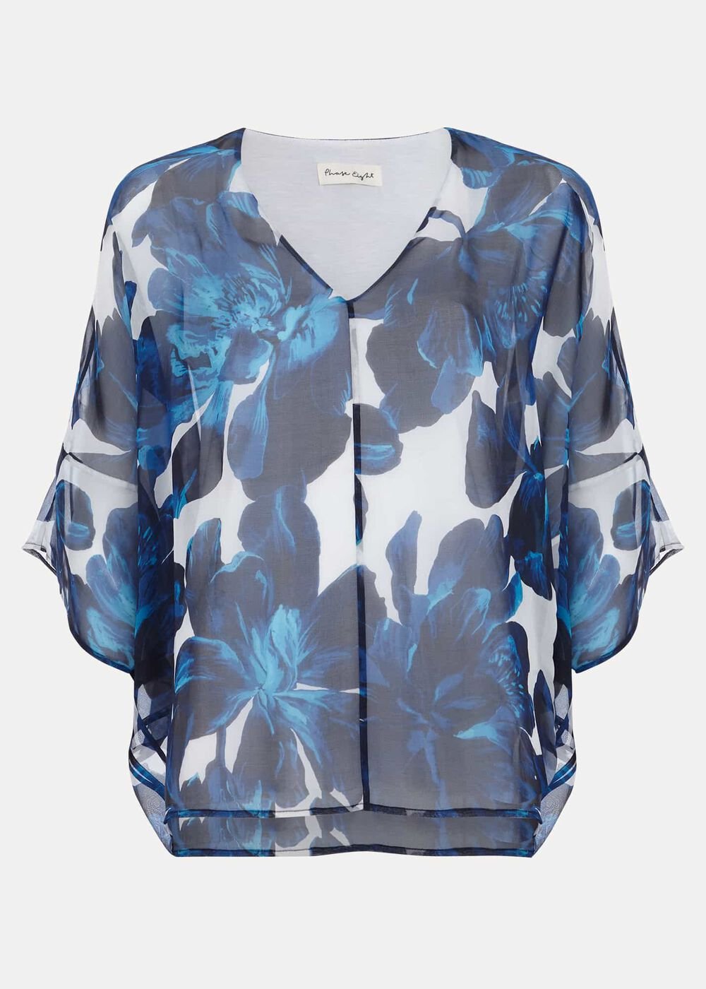 Syra Silk Blouse Blue