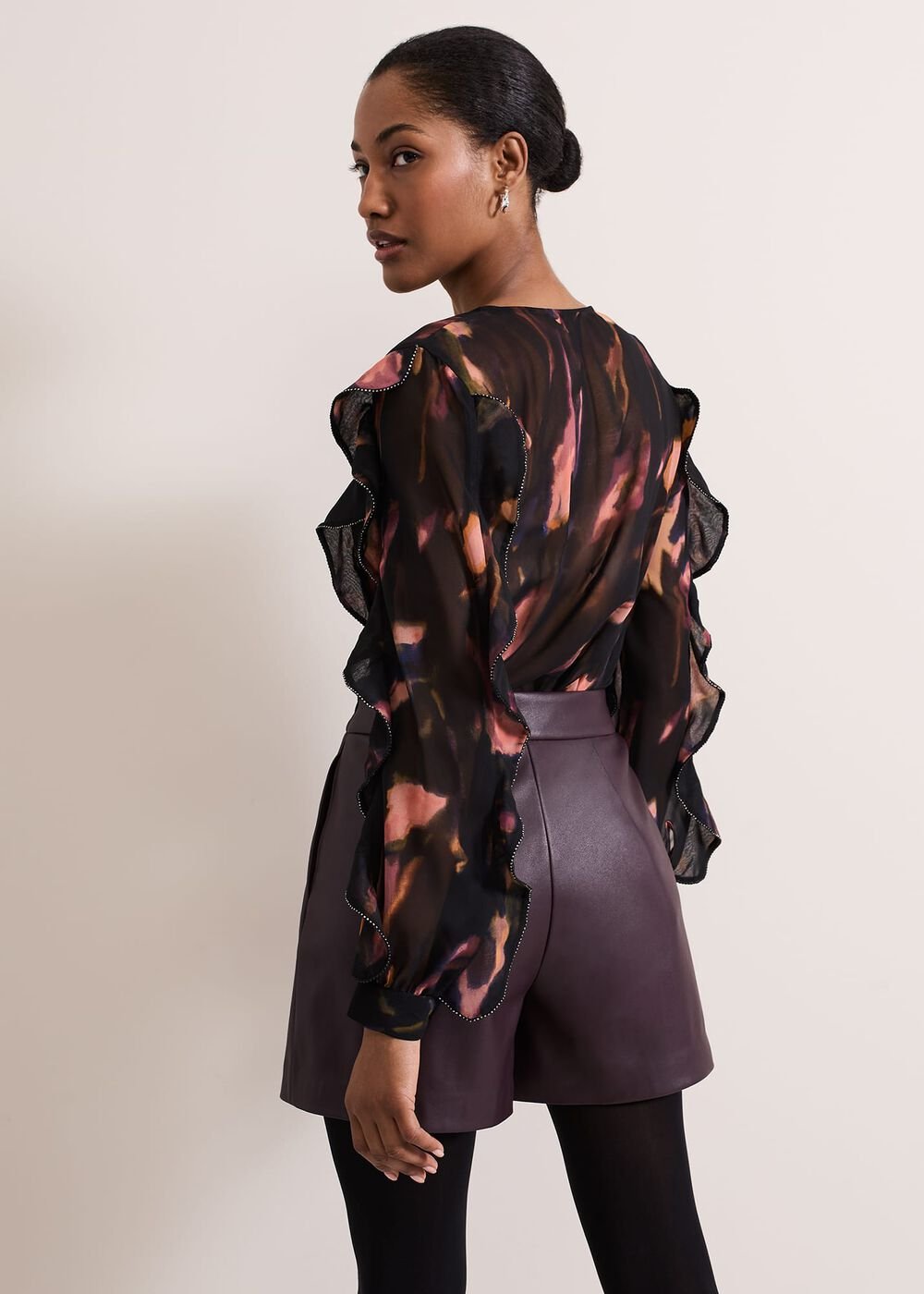 Cordelia Ruffle Blouse Multi-Coloured