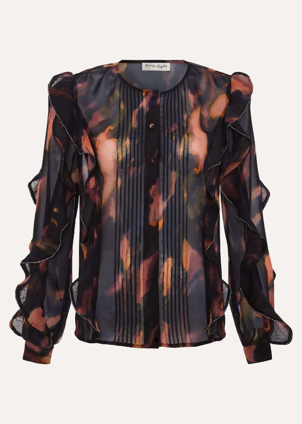 Cordelia Ruffle Blouse Multi-Coloured