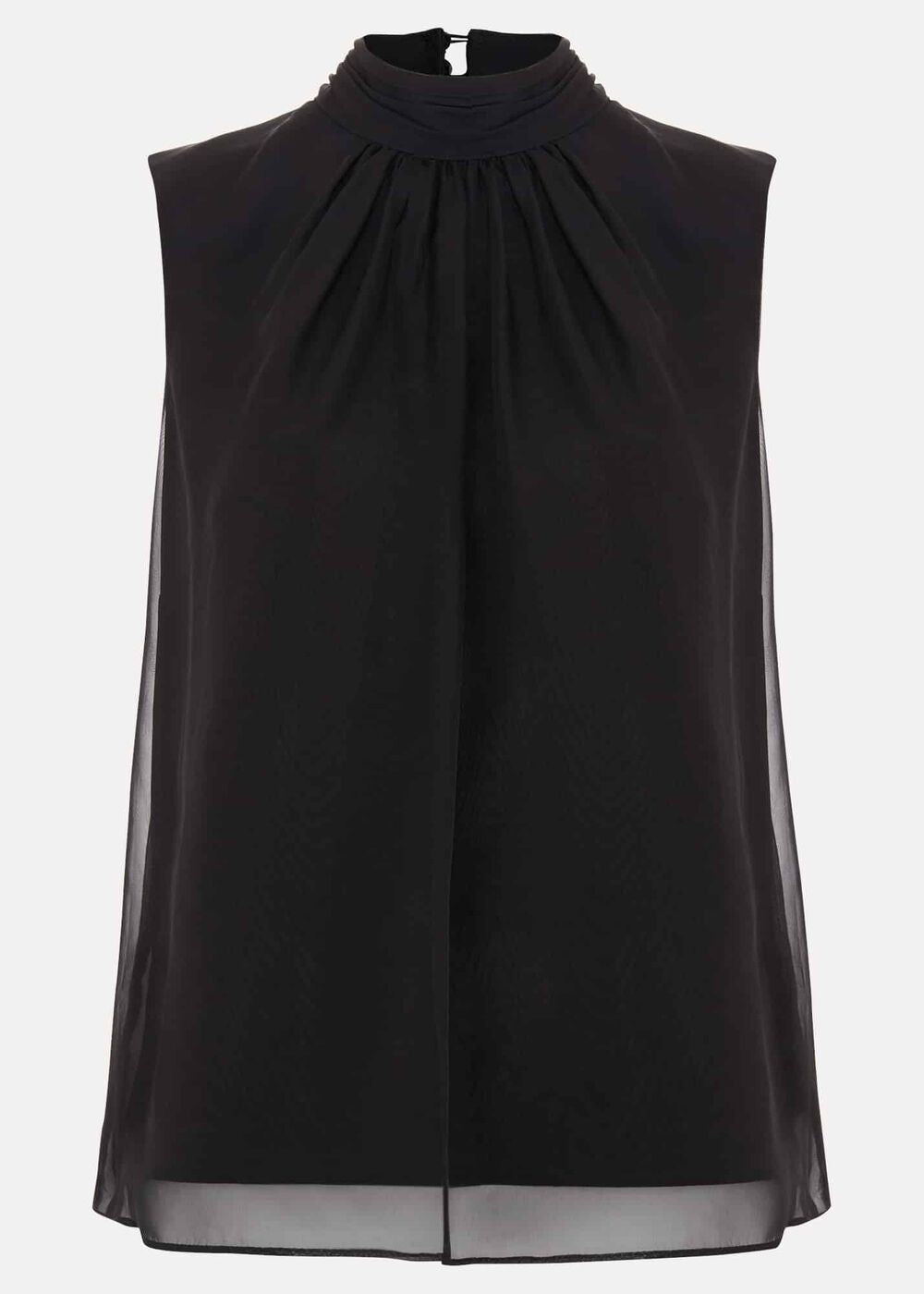 Nella High Neck Top Black