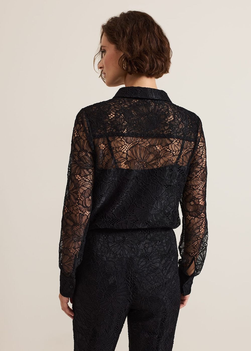 Livana Lace Shirt Black