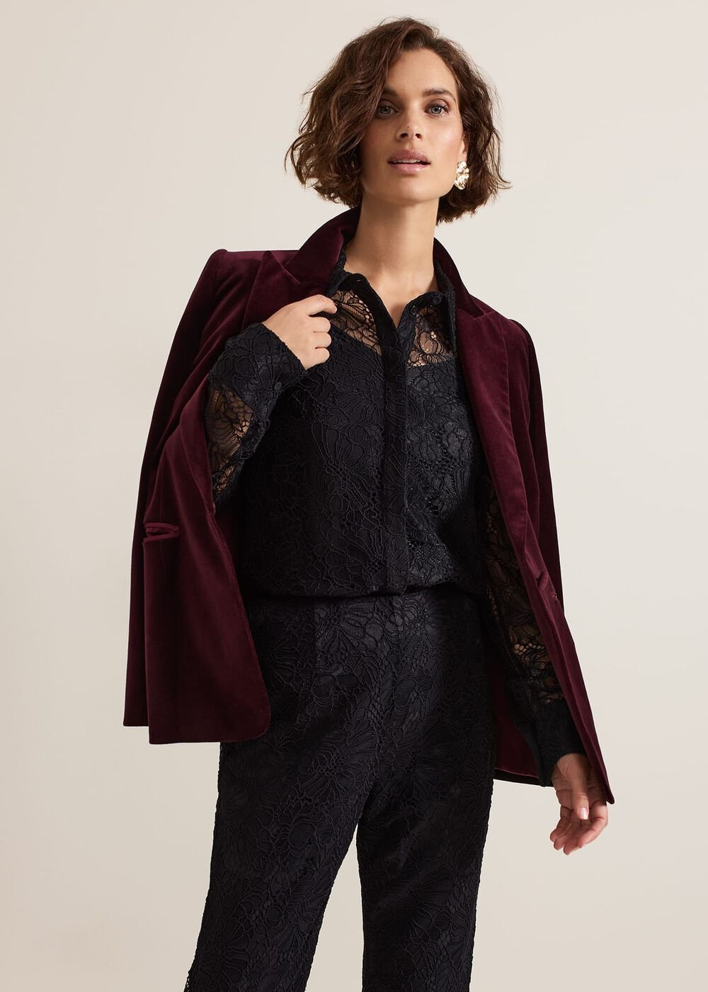 Livana Lace Shirt Black