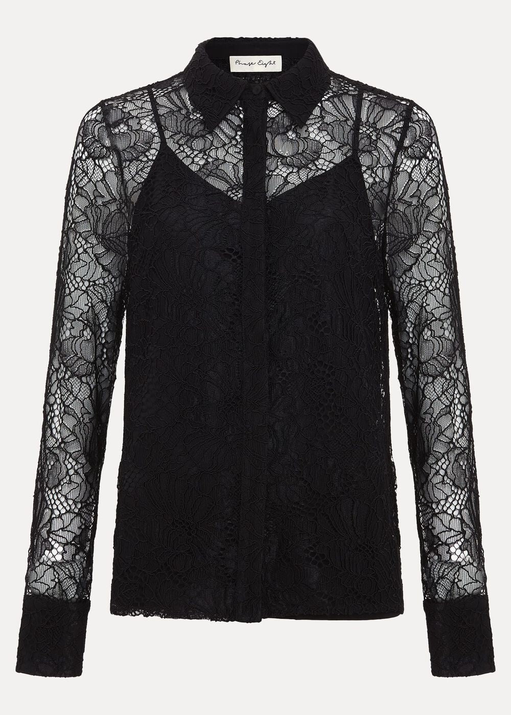 Livana Lace Shirt Black