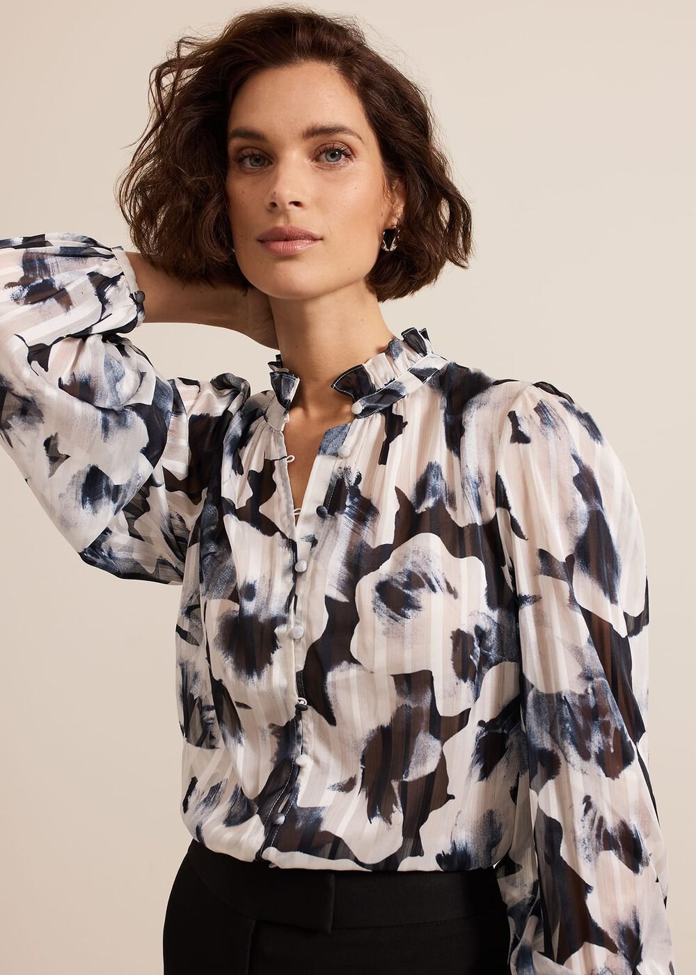 Feya Floral Print Blouse Multi-Coloured