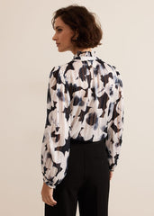 Feya Floral Print Blouse Multi-Coloured