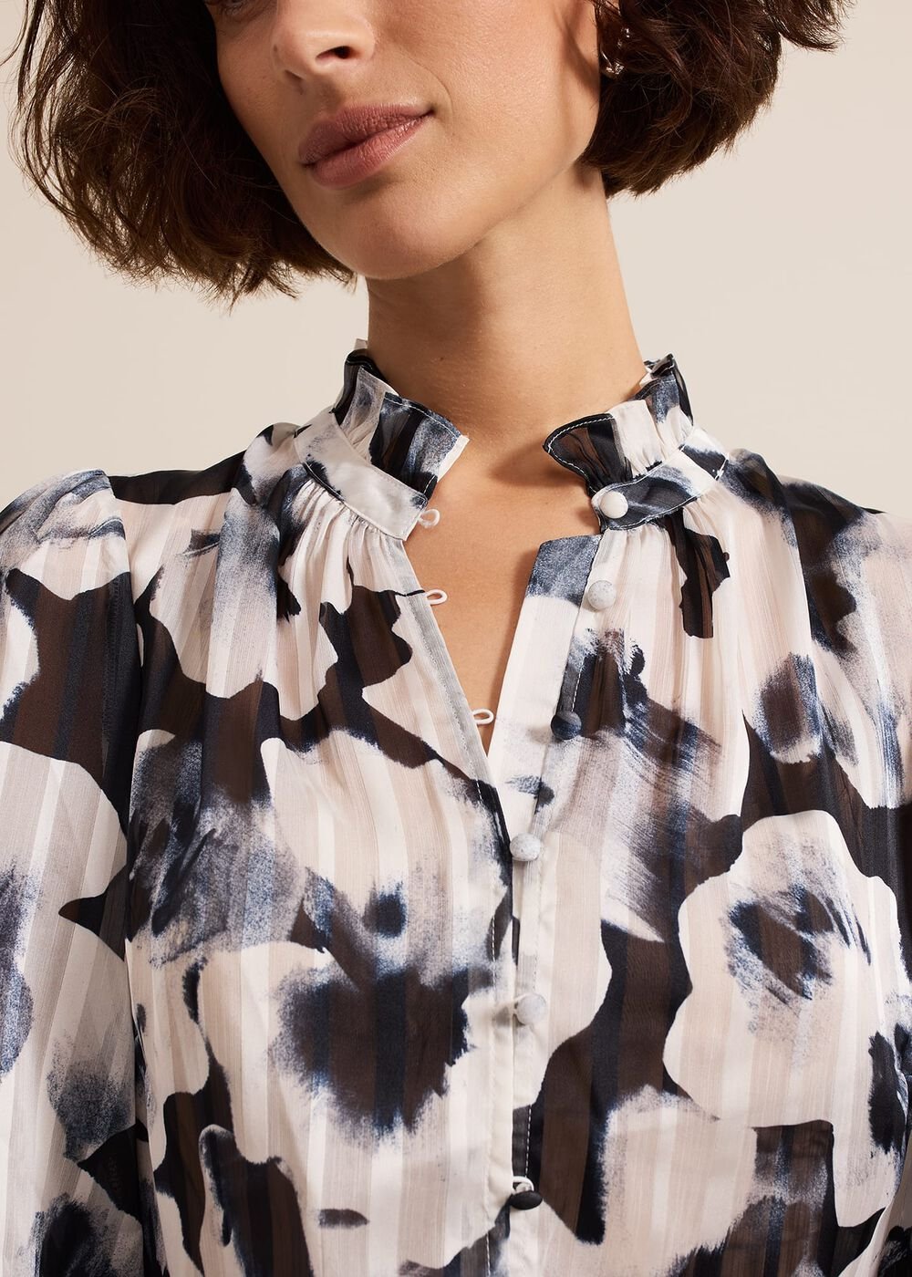 Feya Floral Print Blouse Multi-Coloured