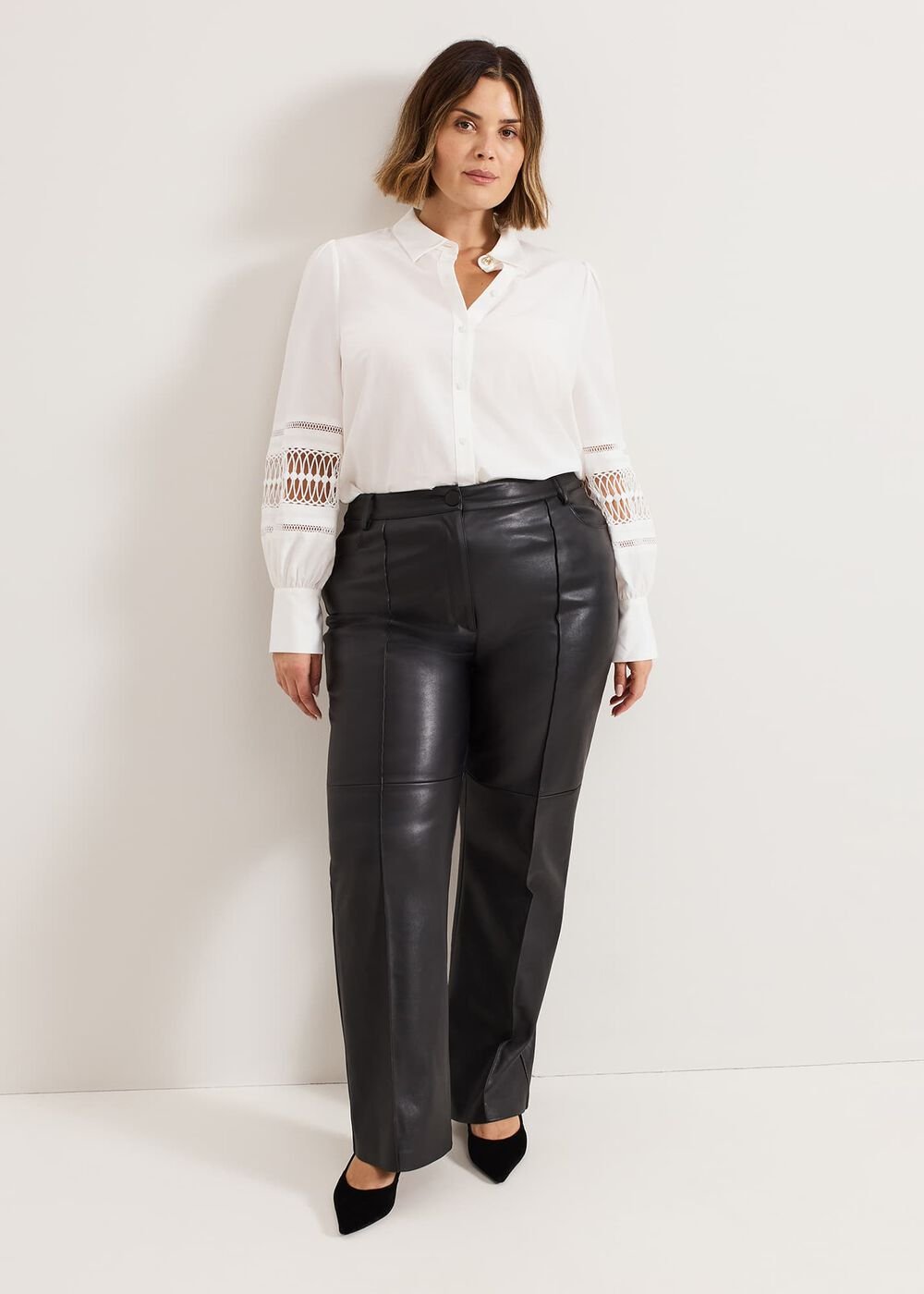 Emmelina White Broderie Shirt White