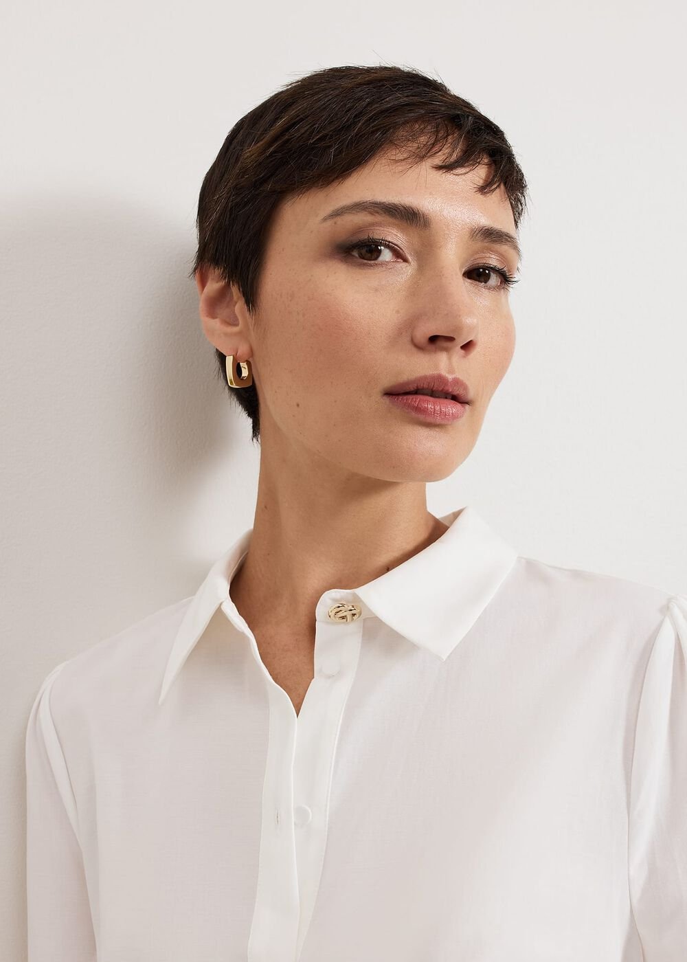 Emmelina White Broderie Shirt White