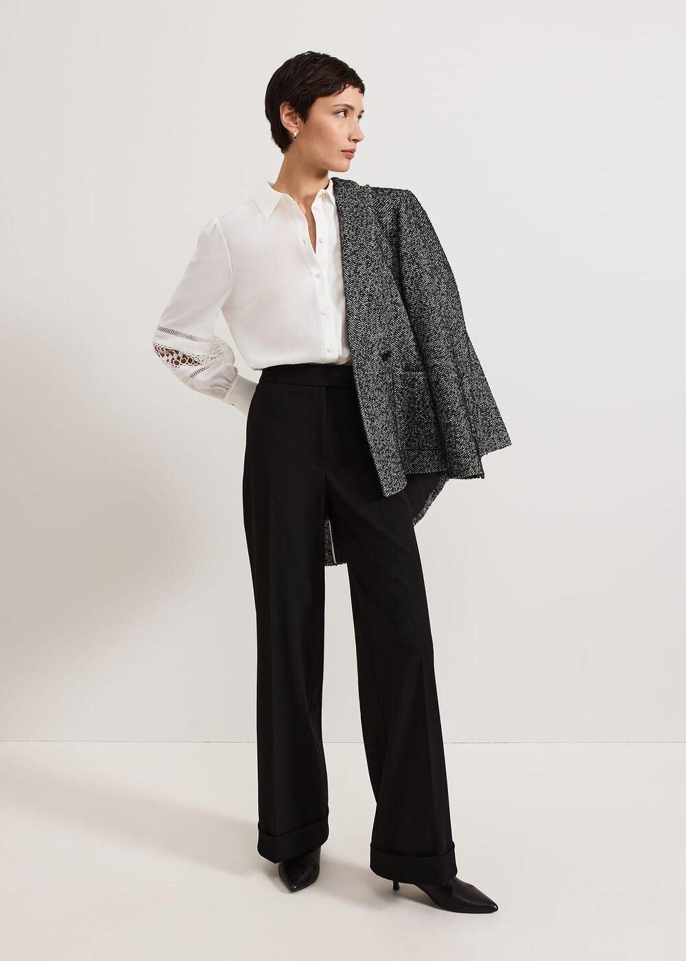 Emmelina White Broderie Shirt White