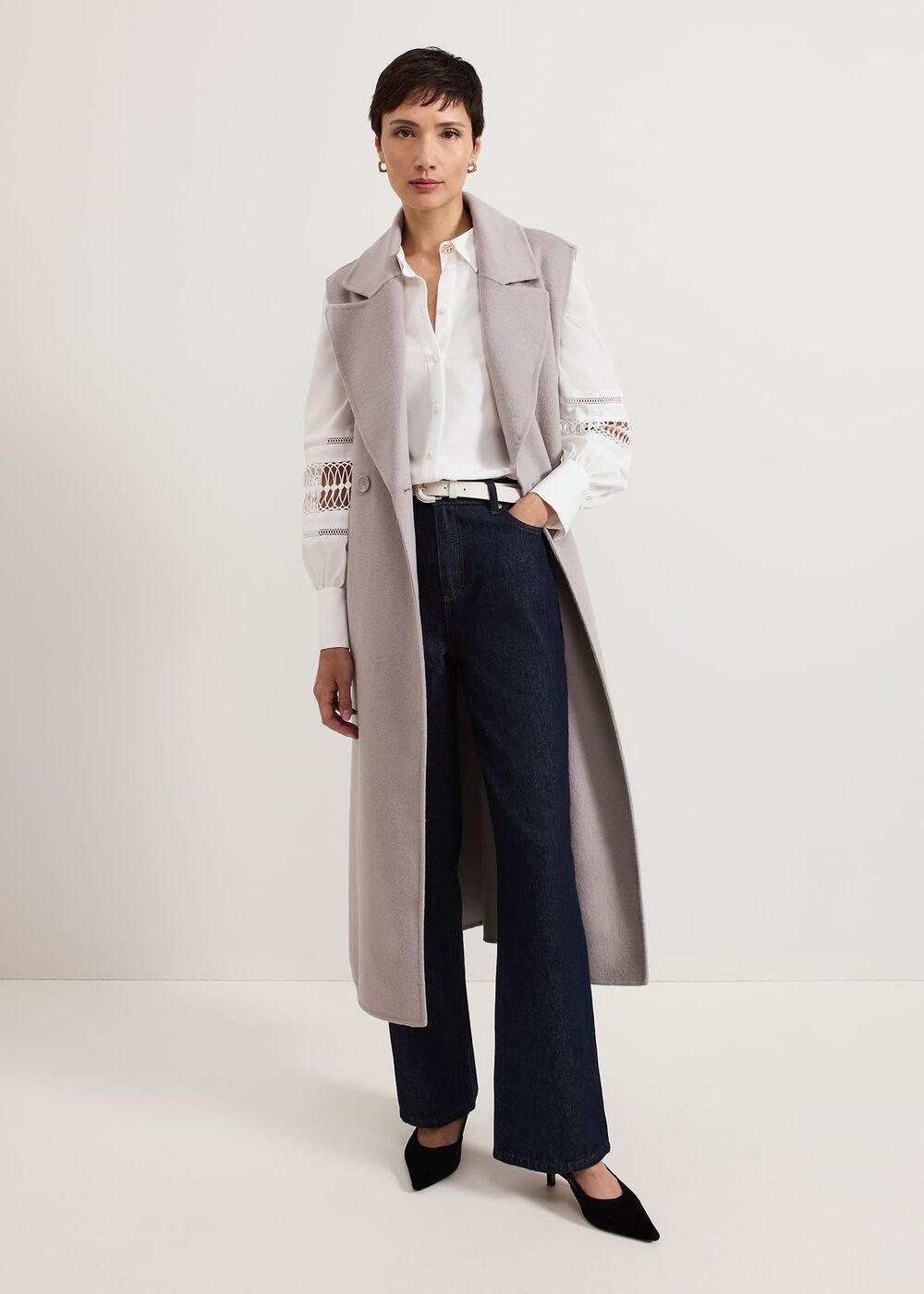 Emmelina White Broderie Shirt White