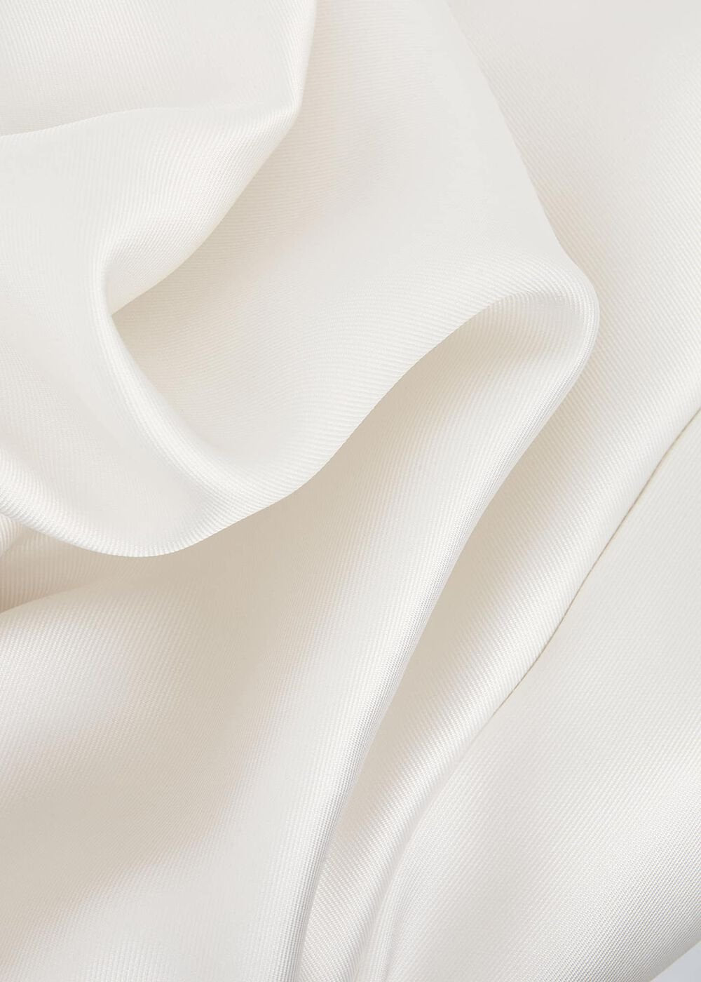 Melody Satin Fit And Flare Dress White