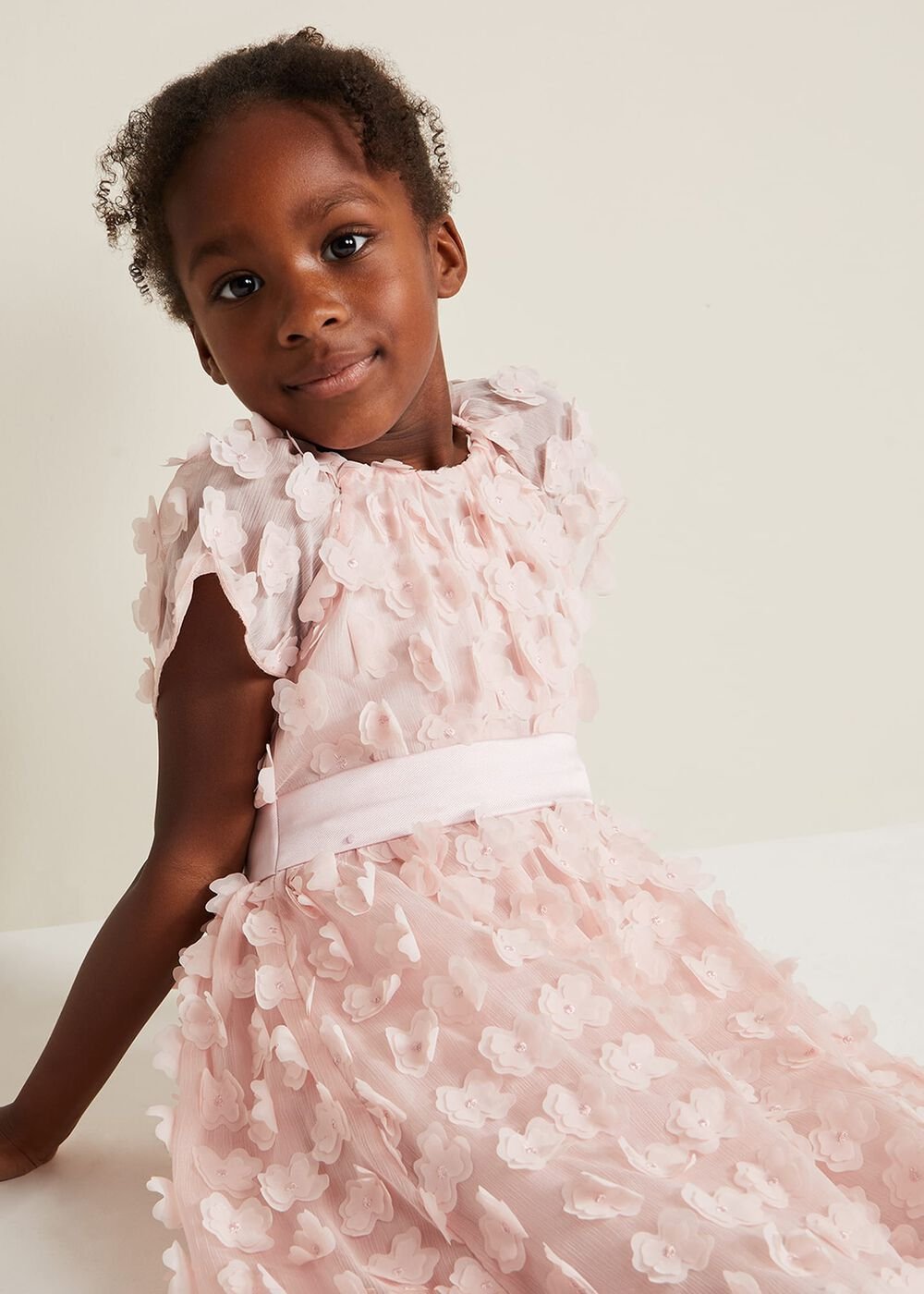 Alice Flower Fit And Flare Dress Antique Rose