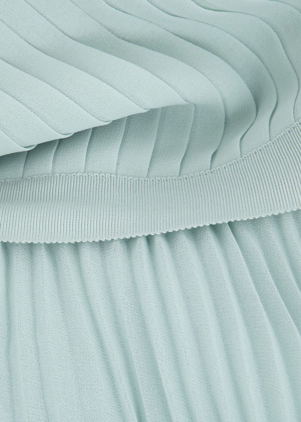 Belle Pleat Dress Pale Blue