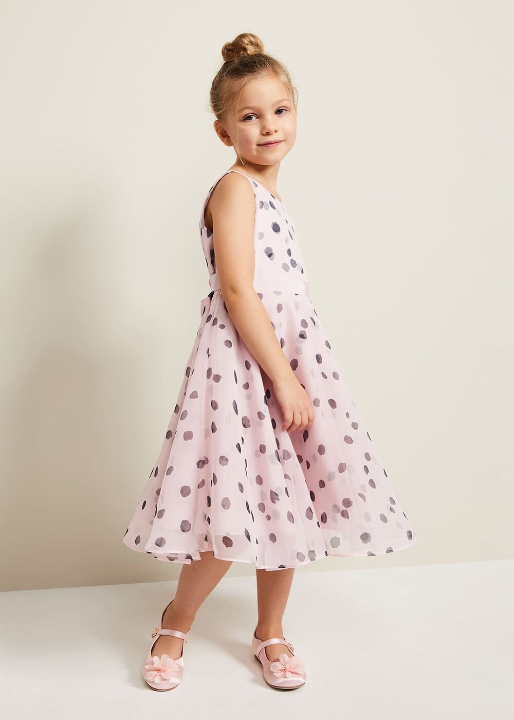Megura Polka Dot Fit And Flare Dress Multi-Coloured