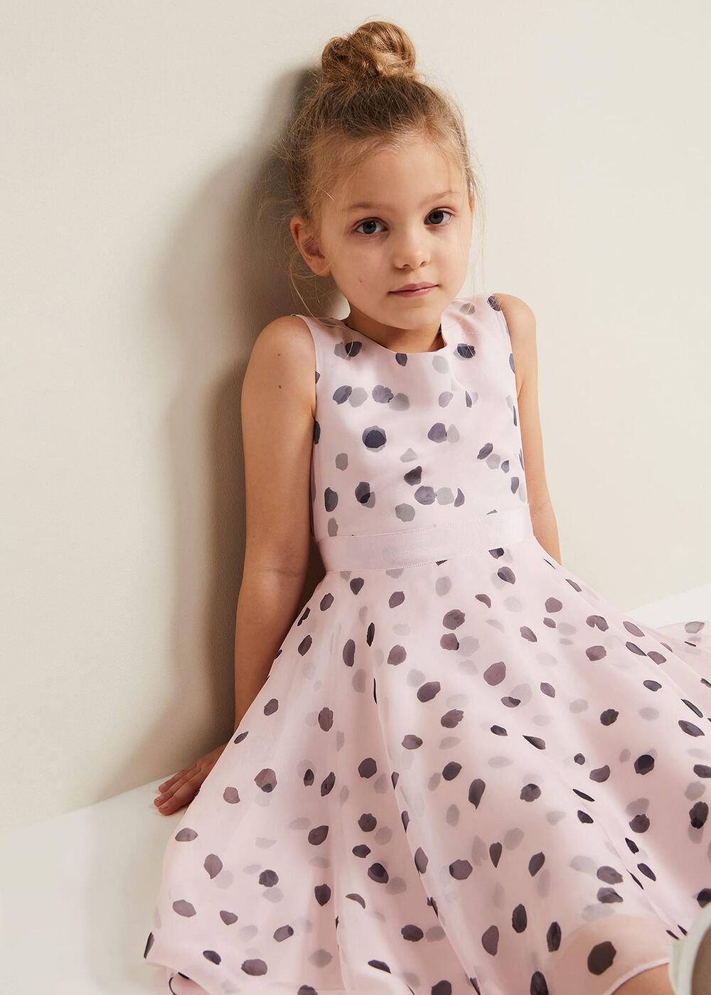 Megura Polka Dot Fit And Flare Dress Multi-Coloured