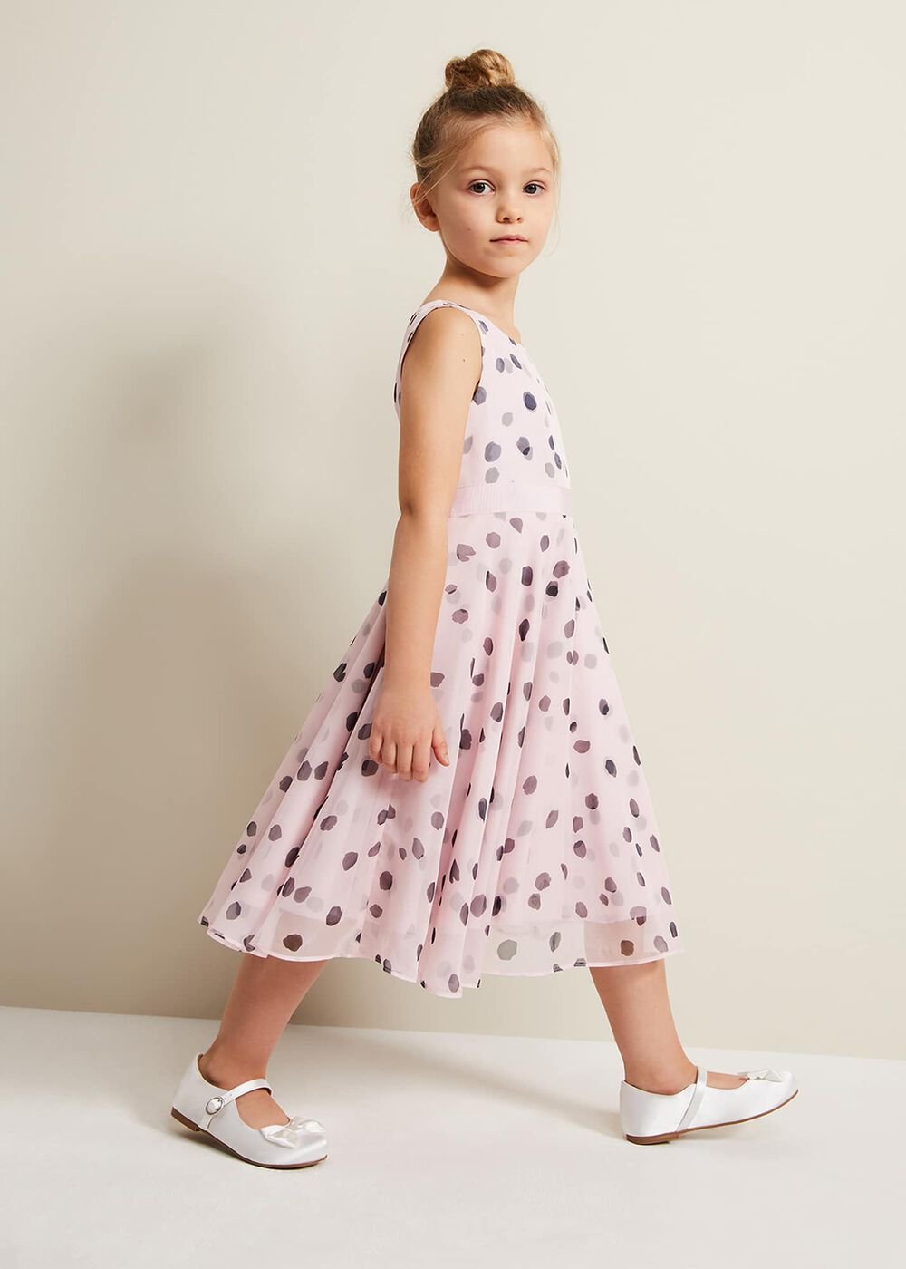 Megura Polka Dot Fit And Flare Dress Multi-Coloured