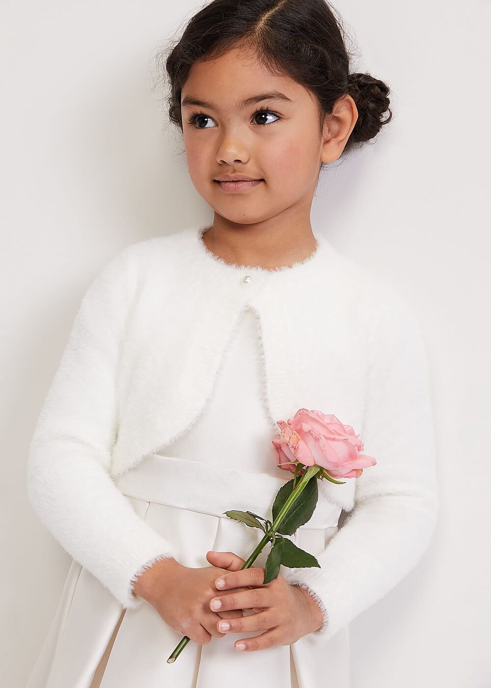Giselle Fluffy Cover Up Ivory