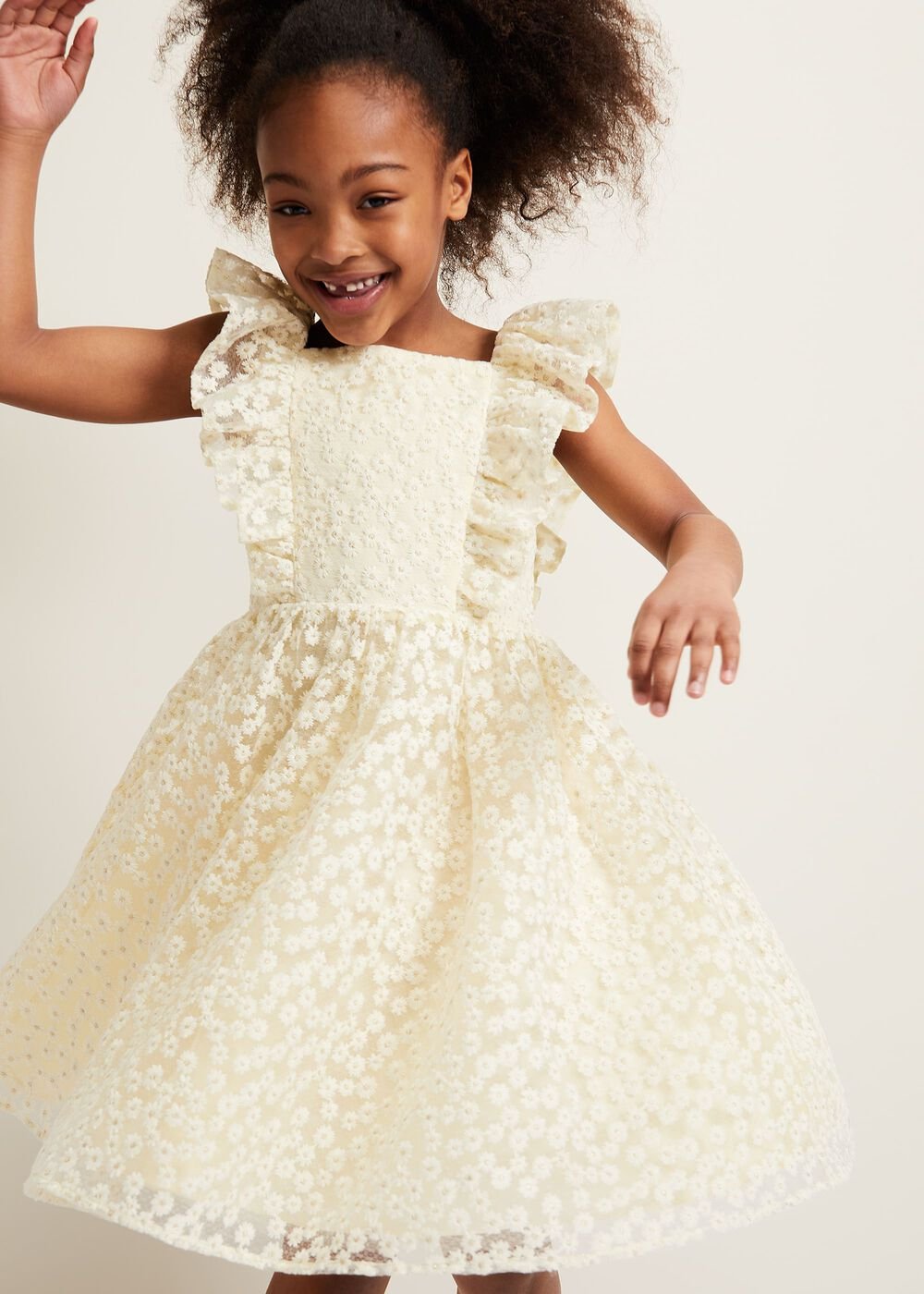 Daisy Smock Dress Yellow