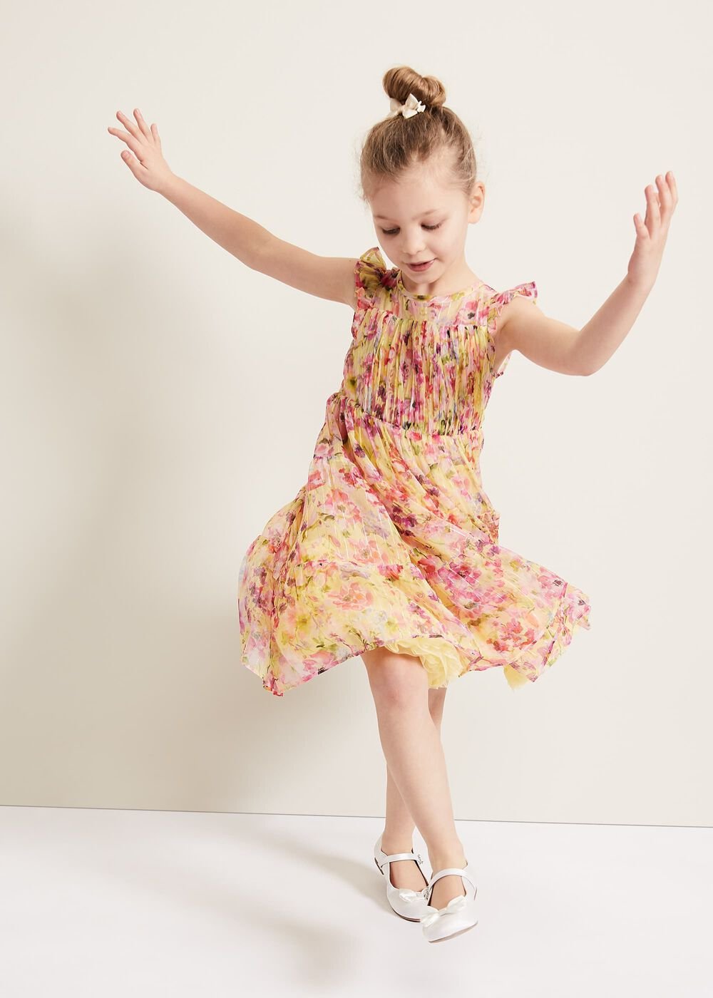 Aurora Print Shimmer Dress Multi-Coloured