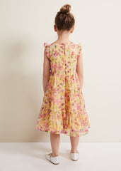 Aurora Print Shimmer Dress Multi-Coloured