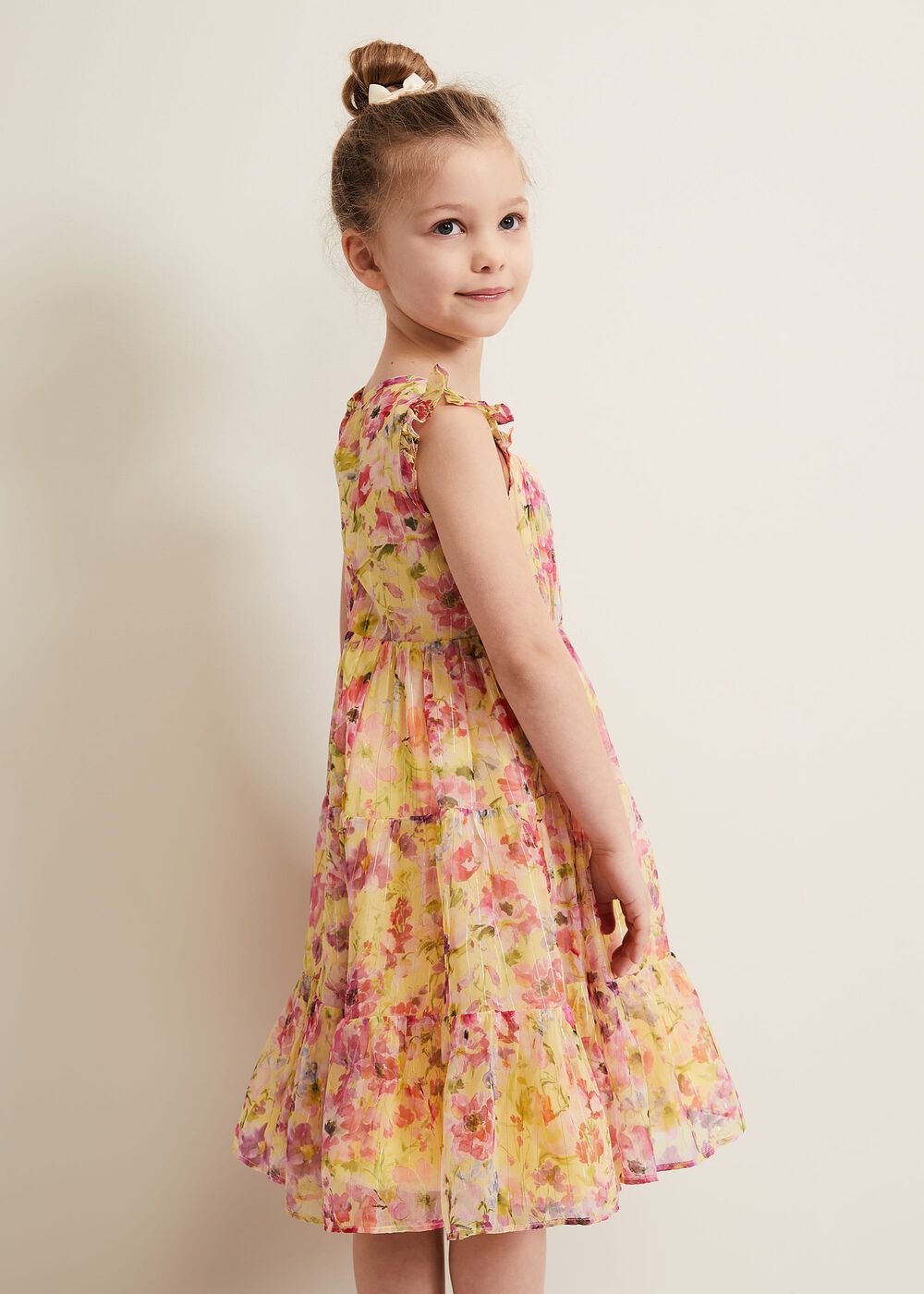 Aurora Print Shimmer Dress Multi-Coloured