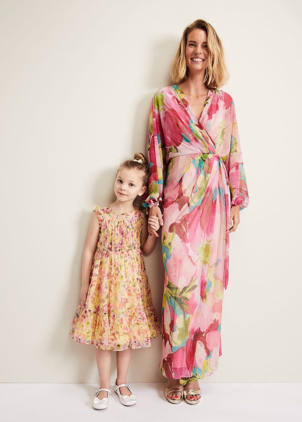 Aurora Print Shimmer Dress Multi-Coloured