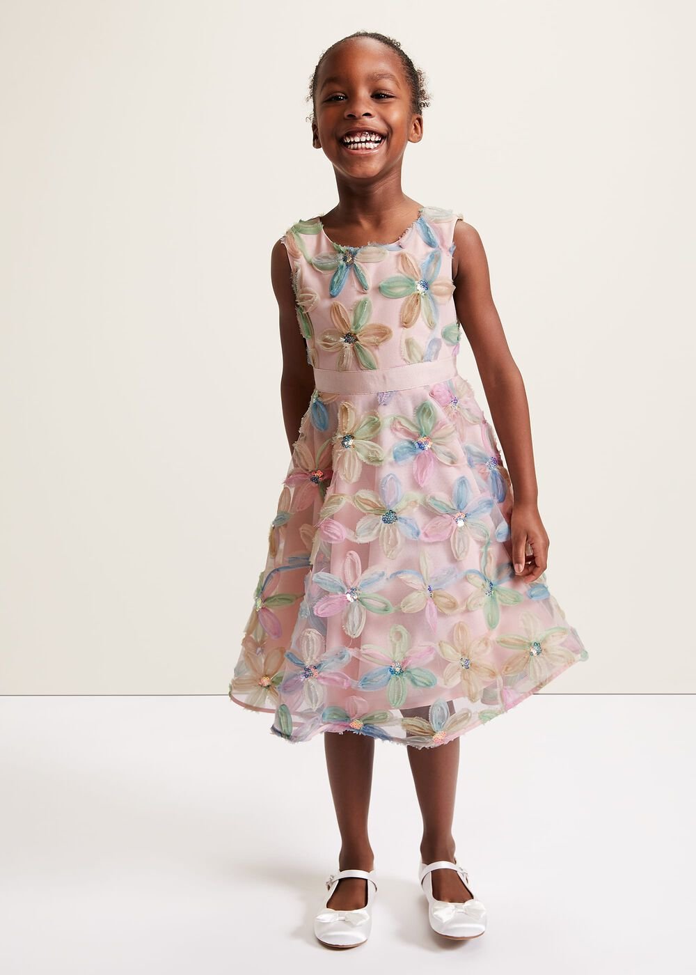 Flora Jacquard Dress Multi-Coloured