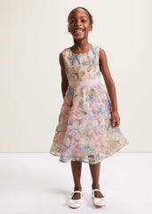 Flora Jacquard Dress Multi-Coloured
