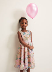 Flora Jacquard Dress Multi-Coloured