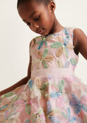 Flora Jacquard Dress Multi-Coloured