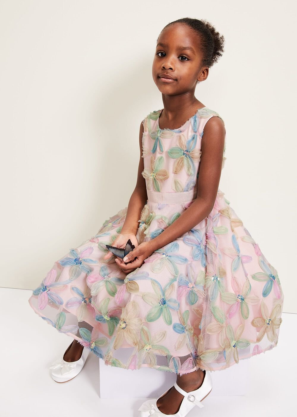 Flora Jacquard Dress Multi-Coloured