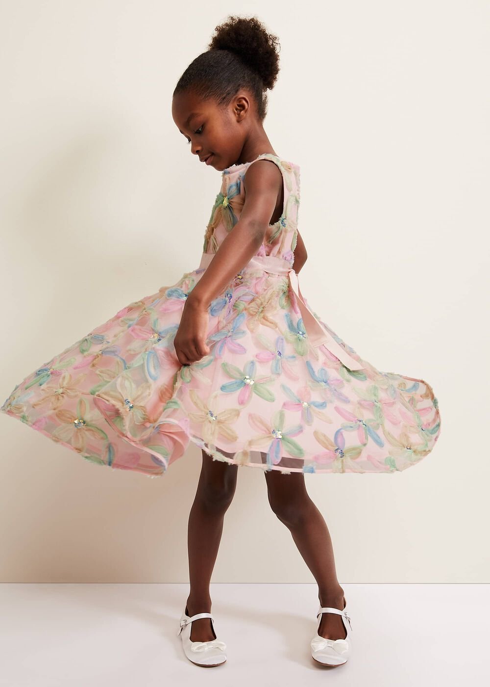 Flora Jacquard Dress Multi-Coloured