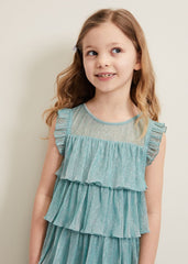 Destiny Plisse Dress Green