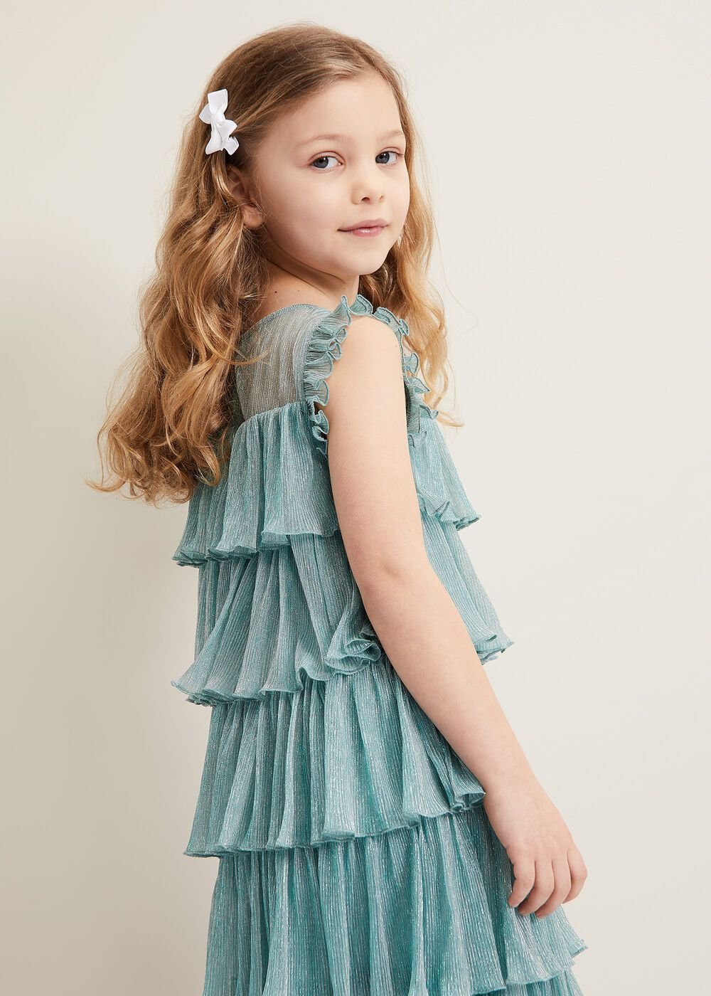 Destiny Plisse Dress Green