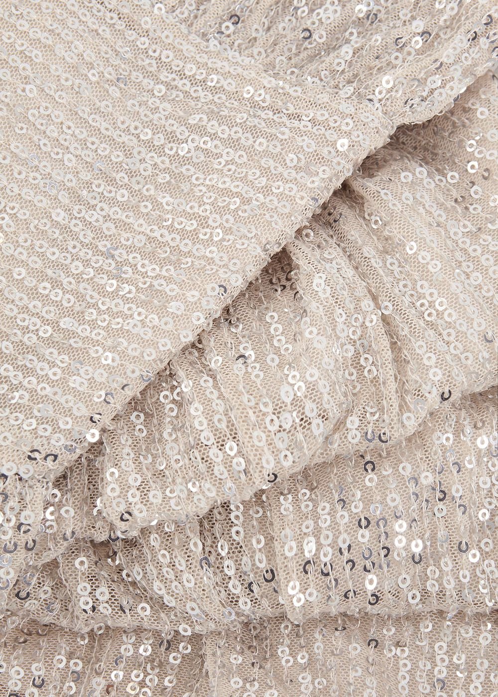 Evie Sequin Jumpsuit Silver