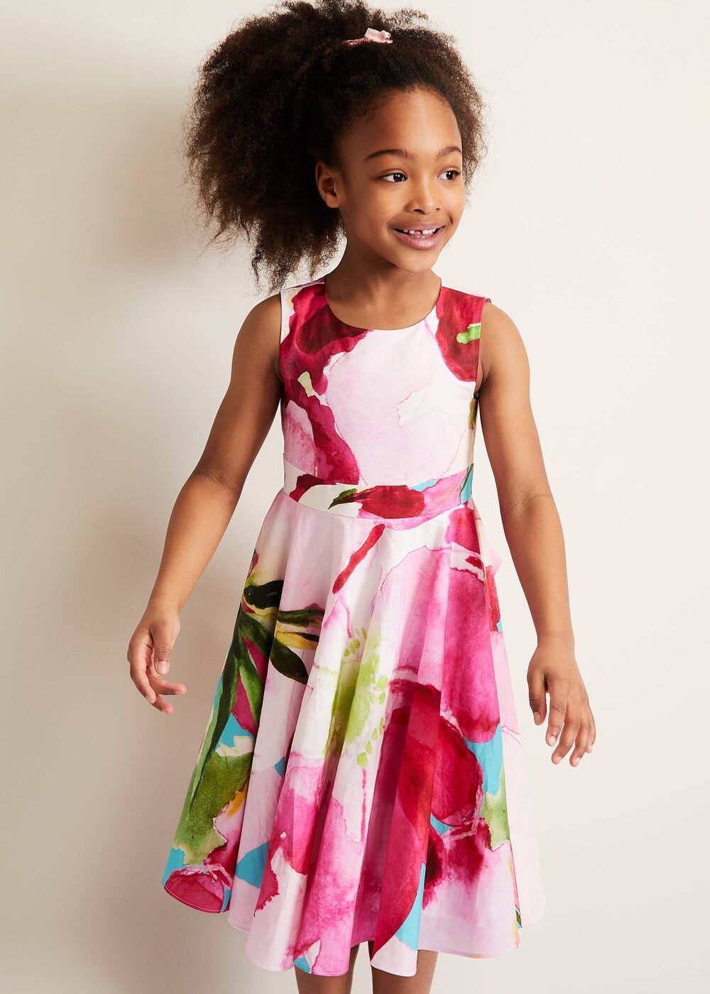 Nala Print Dress Multi-Coloured