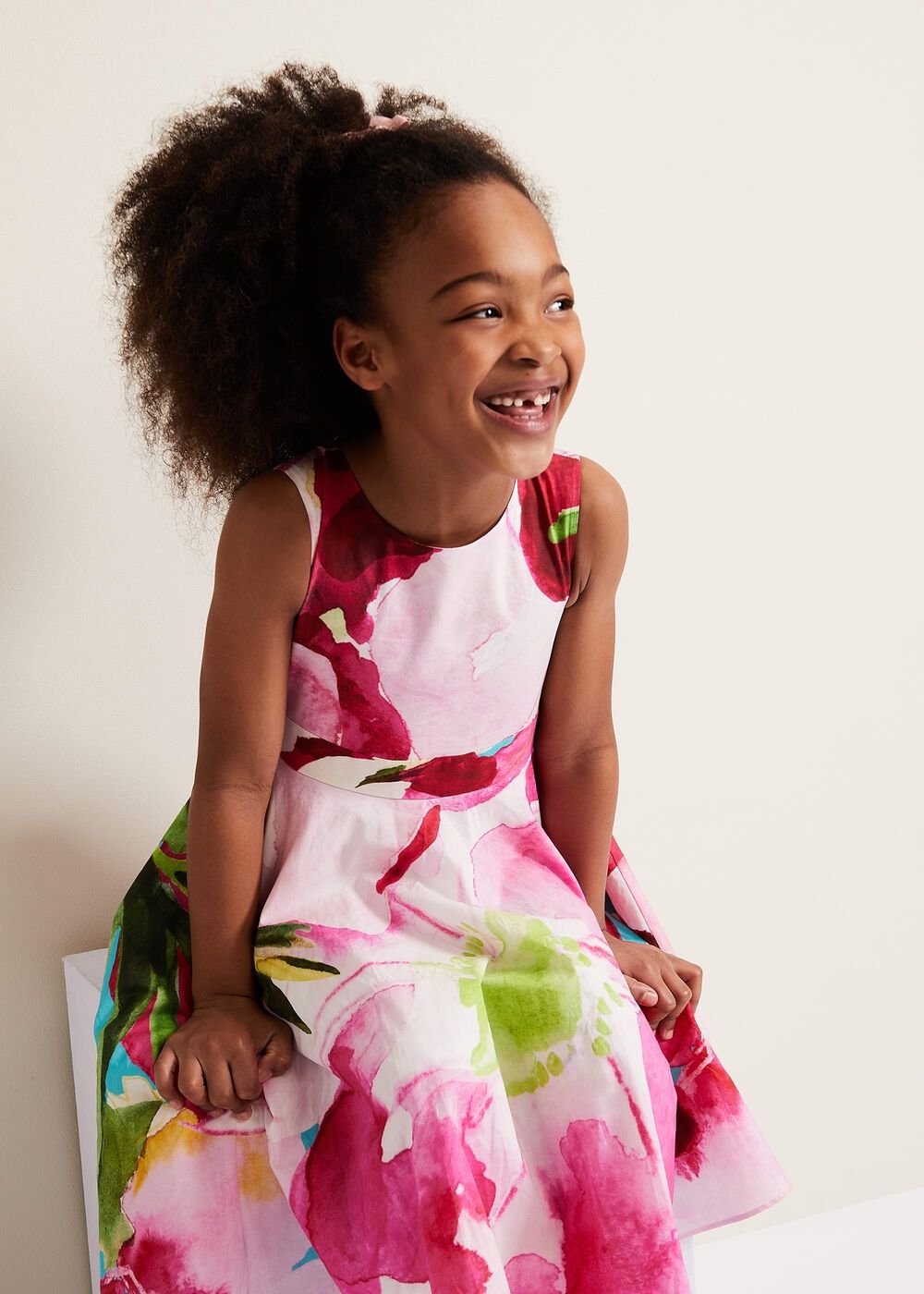 Nala Print Dress Multi-Coloured