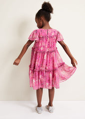 Isabela Floral Smock Dress Multi-Coloured