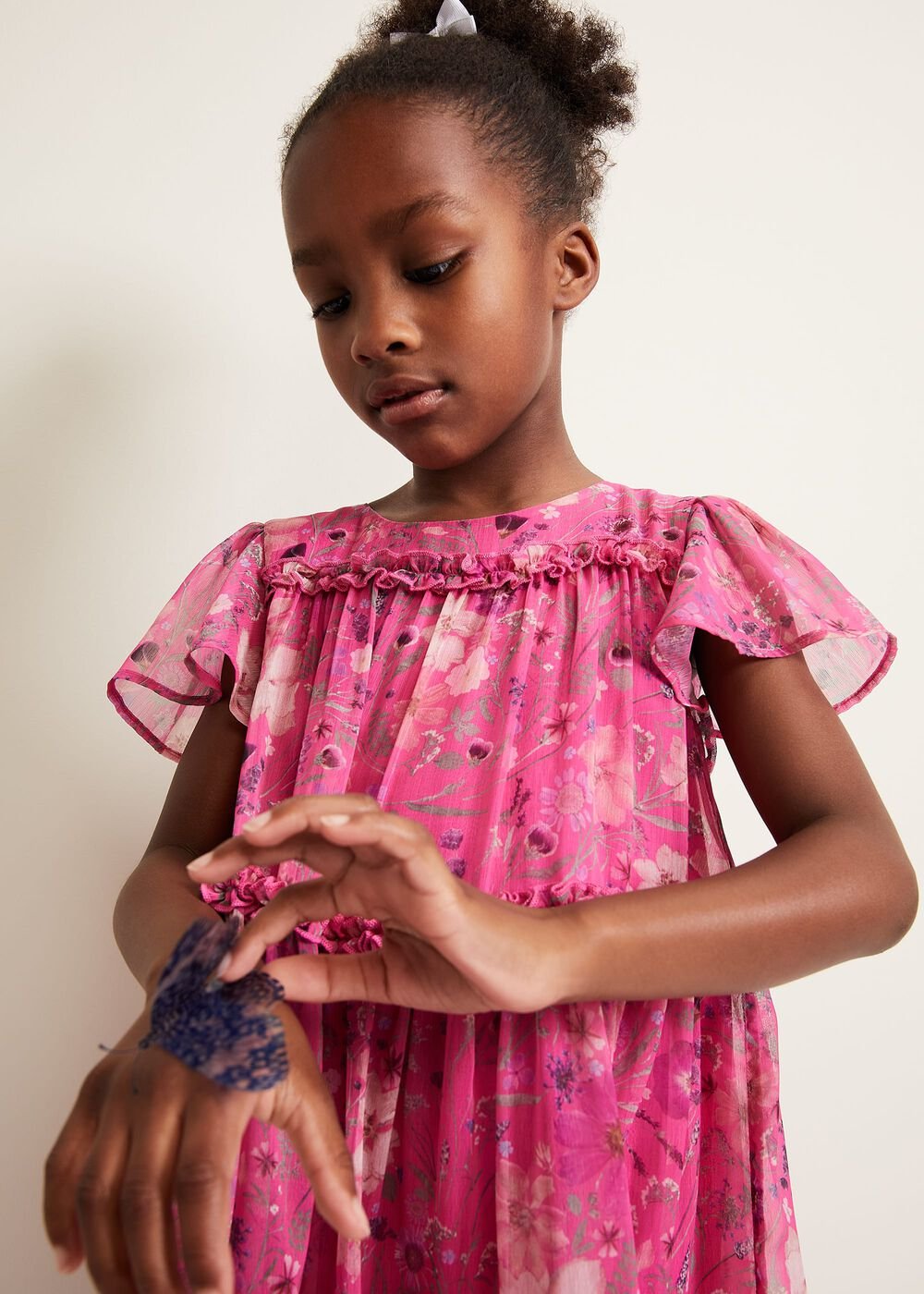 Isabela Floral Smock Dress Multi-Coloured