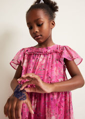 Isabela Floral Smock Dress Multi-Coloured