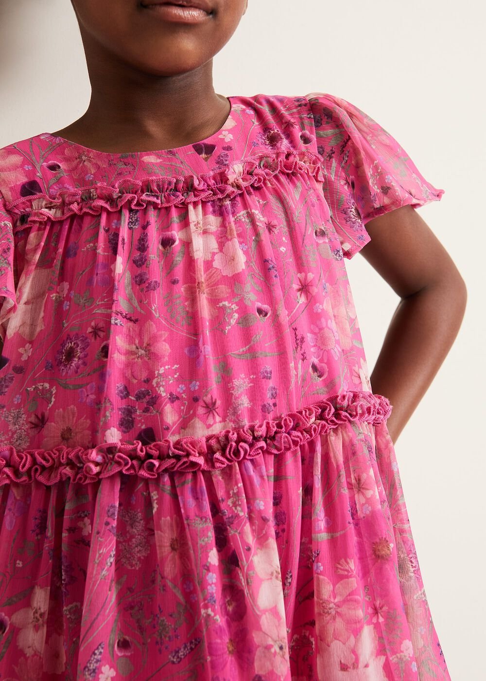 Isabela Floral Smock Dress Multi-Coloured