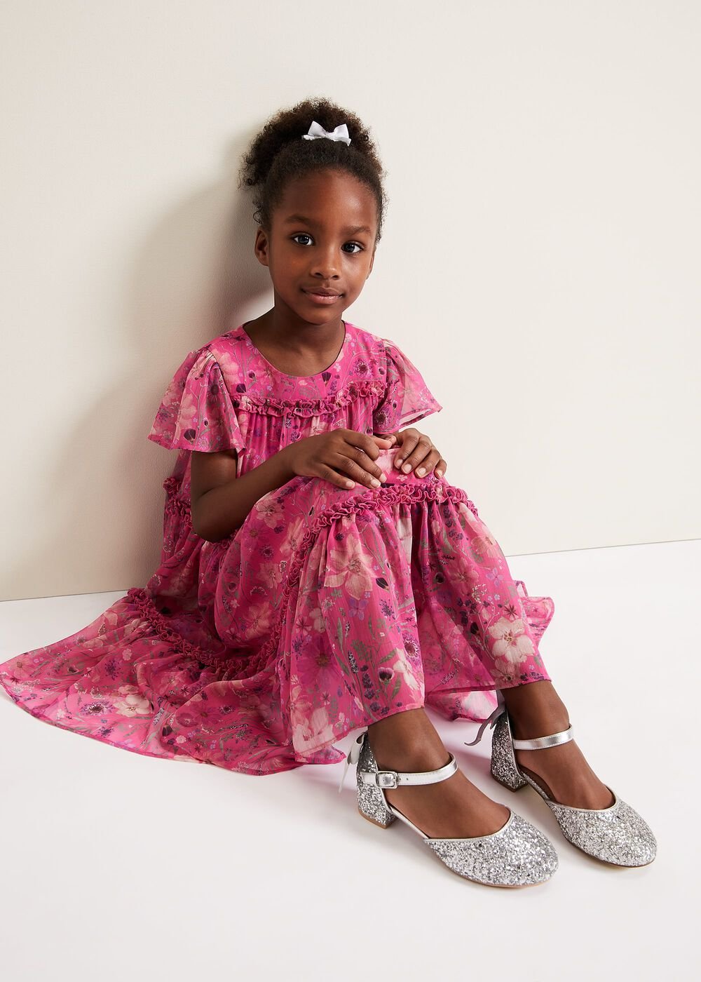 Isabela Floral Smock Dress Multi-Coloured