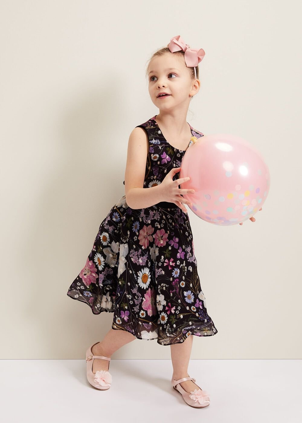 Remy Floral Shimmer Dress Multi-Coloured
