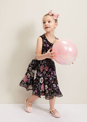Remy Floral Shimmer Dress Multi-Coloured