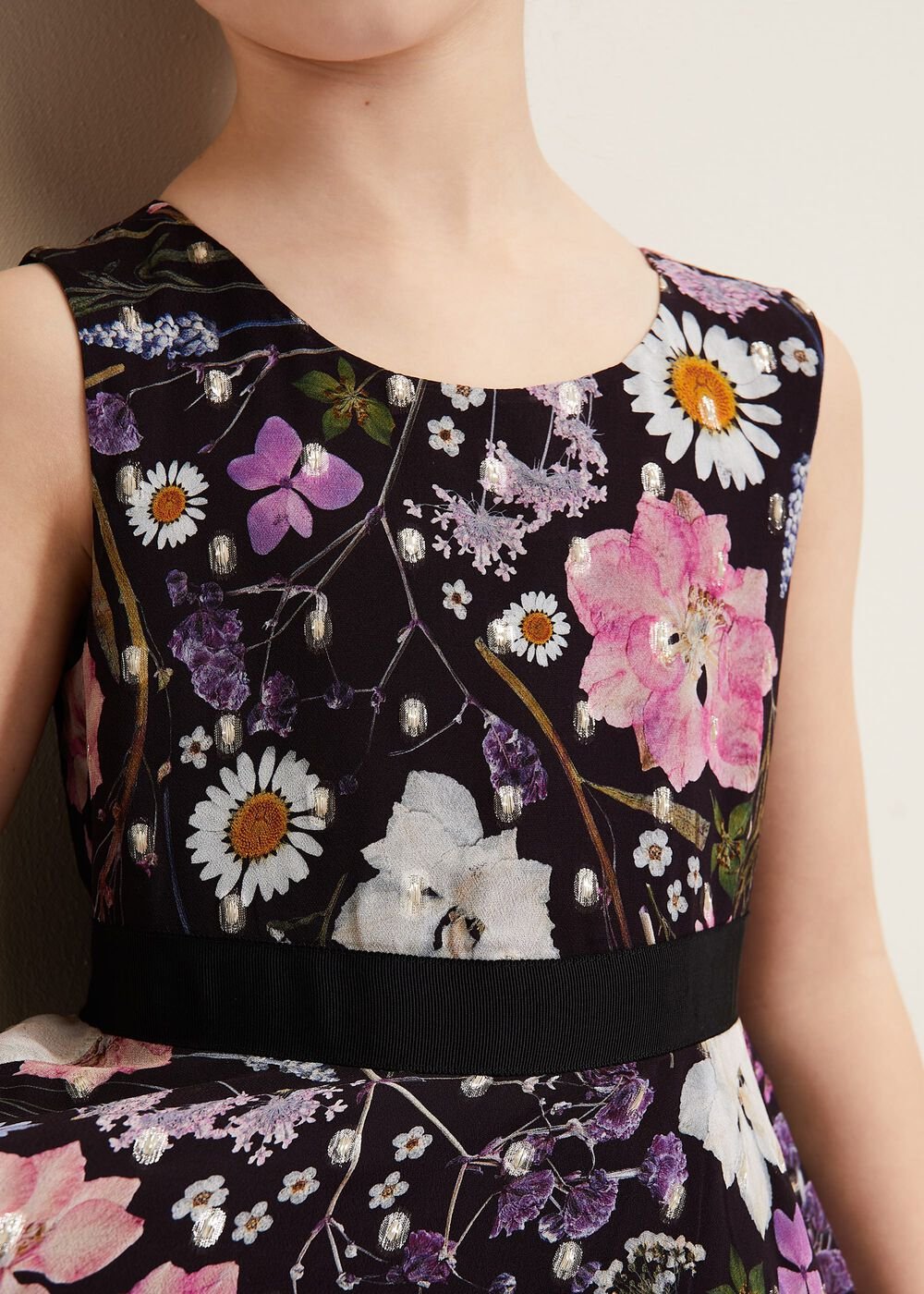 Remy Floral Shimmer Dress Multi-Coloured